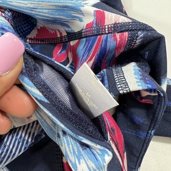 Z By Zella Floral Ankle Cropped‎ Multicolored Leggings Size M - Picture 5 of 10